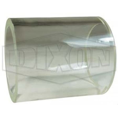 Dixon Replacement Glass, 4 in, For Use with B54BMP In-Line Sight Glass, Borosilicate Glass B54G-P400